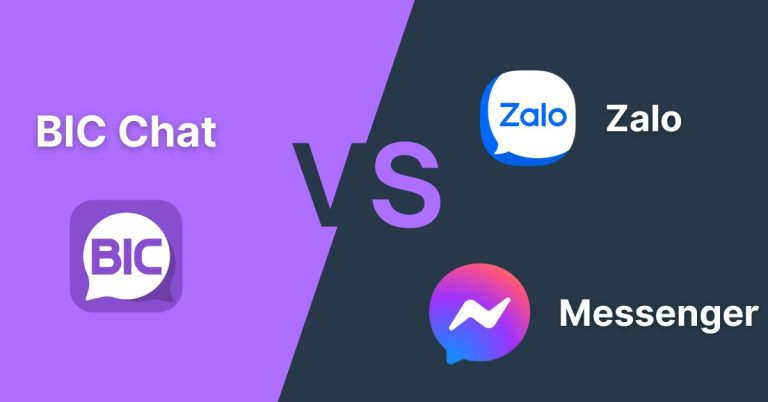 So sánh BIC Chat, Facebook Messenger và Zalo