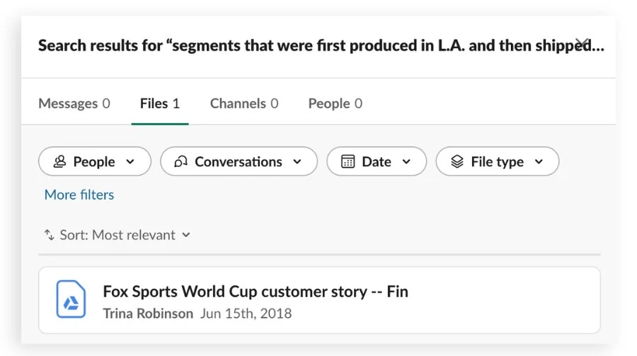 Slack vs Discord: Which Is Best For Your Team? You can search for messages, people, channels, and files on Slack