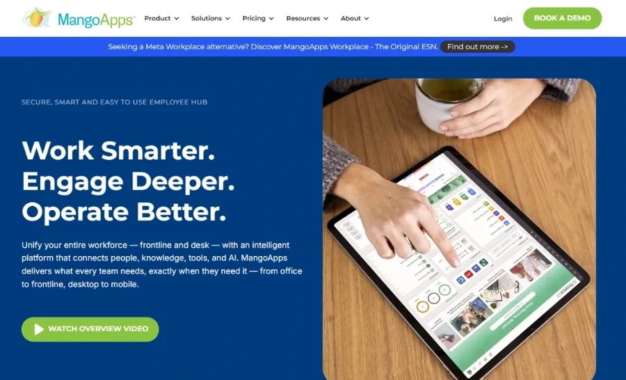 MangoApps is a comprehensive digital workplace platform
