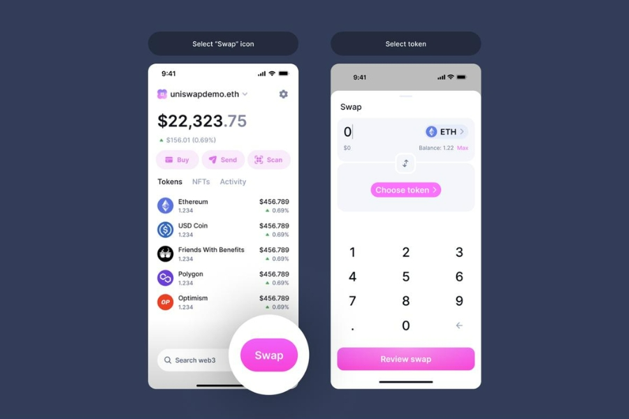 uniswap-mobile Trải nghiệm giao dịch Uniswap trên thiết bị di động với thao tác swap token nhanh chóng