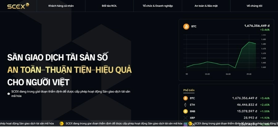 Tìm hiểu SCEX – Sàn crypto được Sacombank & LPBank hậu thuẫn Website chính thức của SCEX